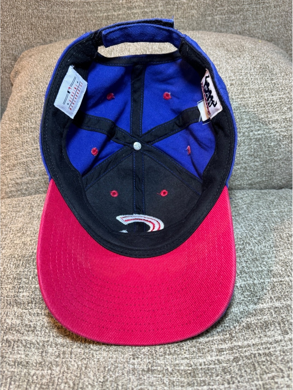 Chicago Cubs Fan Favorite Adjustable Baseball Hat Cap Blue Red - Picture 7 of 11